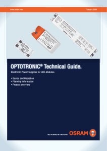 OPTOTRONIC Technical Guide.