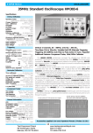 35MHz Standard Oscilloscope HM303-6