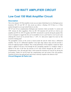 150 WATT AMPLIFIER CIRCUIT - IDC