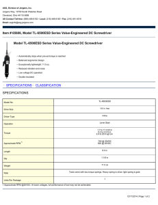 Item # 65606, Model TL-6500ESD Series Value