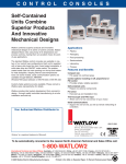 Watlow Control Console Data Sheet PDF