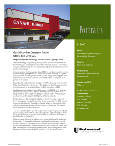 In Brief Ganahl Lumber Company Slashes Utility Bills with DCL®