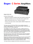 C35-100 Bogen 35 - 100 Watt Mixer Amplifiers