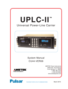UPLC-II™ - Ametek Power Instruments