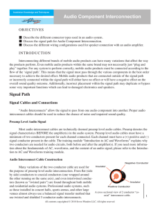 Audio Component Interconnection - Pro