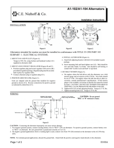 A1-102/A1-104 Alternators