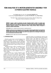 fem analysis of a mo fem analysis of a motor-generator
