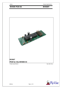 BV500 PCB Kit BV500T BV500T PCB for the BV500 IC