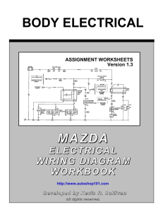 Mazda Body Electrical workbook