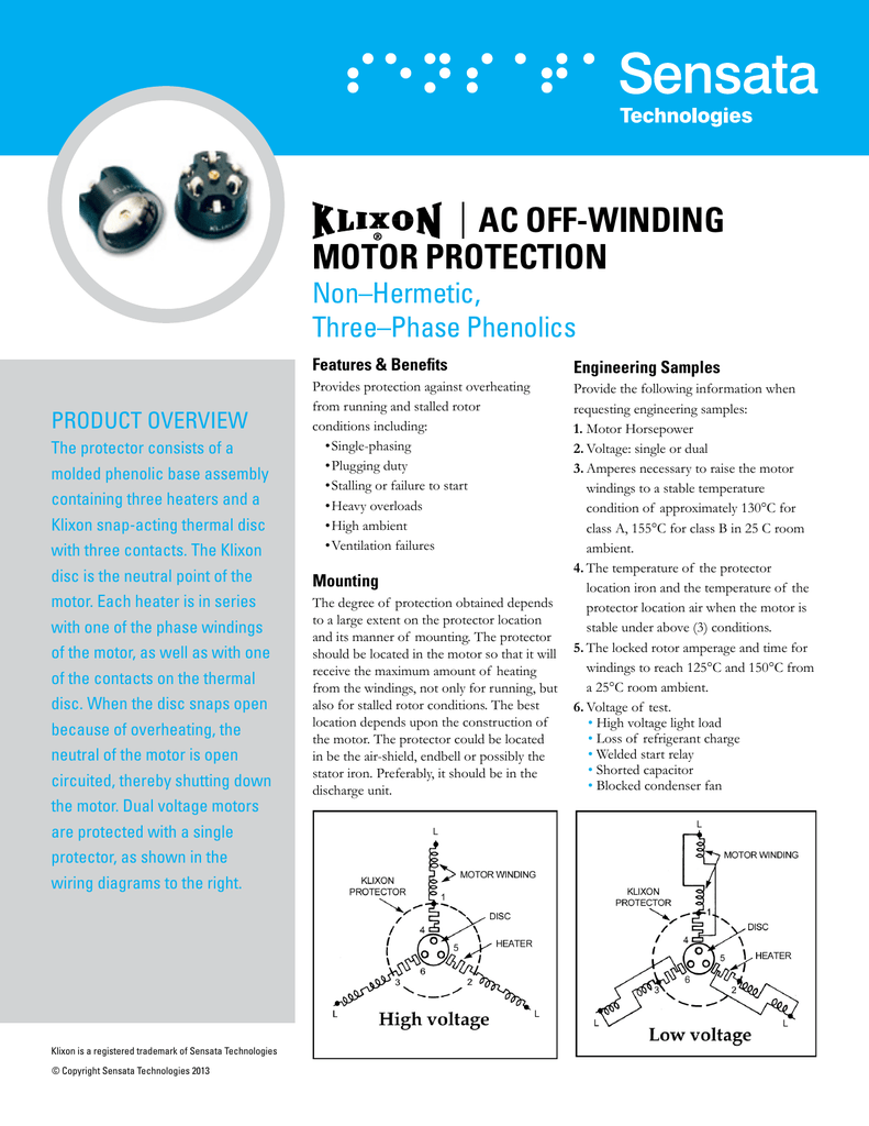 31 Klixon Motor Protector Wiring Diagram - Wiring Diagram ...
