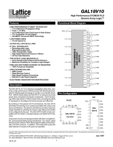 GAL18V10 Data Sheet