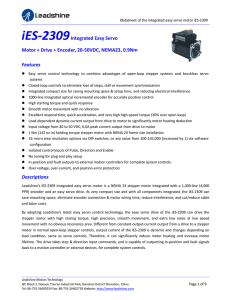 iES-2309Integrated Easy Servo Motor + Drive +