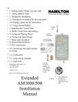 Extended AM1000/500 Installation Manual