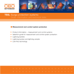 TBS. Surge protection systems/Measurement and