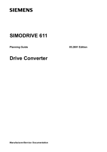 SIMODRIVE 611 Drive Converter