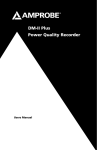 DM-II Plus Power Quality Recorder