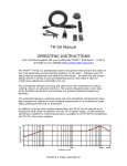 TR-50 Manual OPERATING INSTRUCTIONS