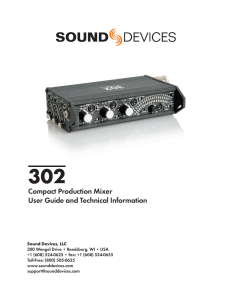 302 User Guide and Technical Information