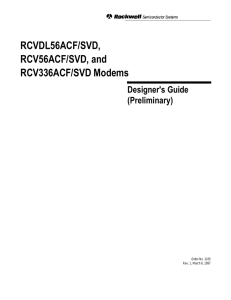 Rockwell Modem Designer`s Guide