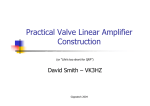 Practical Valve Linear Amplifier Construction
