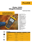 Fluke 1520 MegOhmMeter - Technical Diagnostic Services