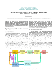 precision measurement of low ac voltage in wide band with