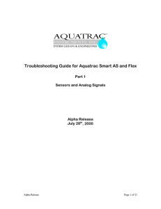 Troubleshooting Guide for Aquatrac Smart AS and Flex