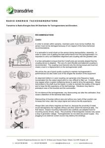 Radio Energie Tachogenerators from Transdrive