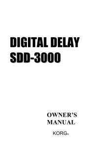 SDD-3000 Manual