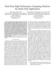 Real-Time High Performance Computing Platform for Smart