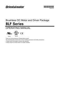 BLF Series - Oriental Motor