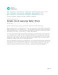 Simple Circuit Measures Battery Drain - Application Note