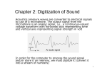 Chapter 2: Digitization of Sound