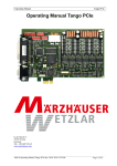 TANGO PCIe | Operating Manual