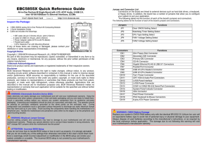 EBC5855X Quick Reference Guide