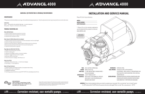 Advance® 4000 Installation Manual