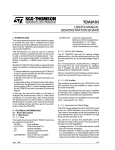 TDA9103 USER`S MANUAL DEMONSTRATION BOARD