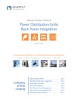 Power Distribution Units Rack Power Integration