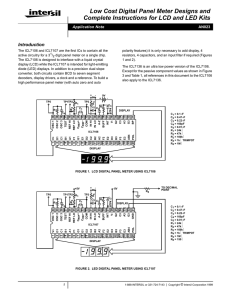 Low Cost Digital Panel Meter Designs and Complete