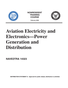 Aviation Electricity and Electronics—Power Generation and