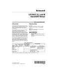 95-6571 - L8124A,C,E,L and M Aquastat® Relays