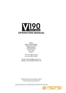 operators manual