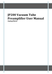 JP200 Preamplifier User Manual