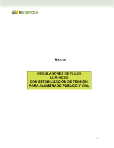 Manual REGULADORES DE FLUJO LUMINOSO CON