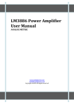 LM3886 Amplifier User Manual