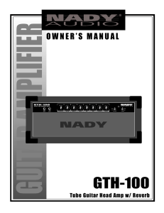 GTH-100 - Nady Systems, Inc.