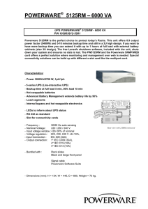 POWERWARE 5125RM – 6000 VA