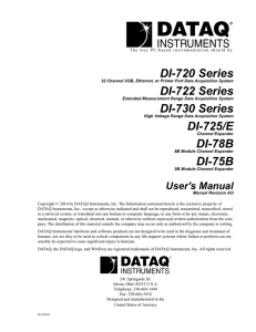 Manual - DATAQ Instruments