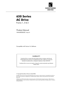 Eurotherm 650 series manual