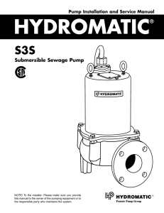 Submersible Sewage Pump